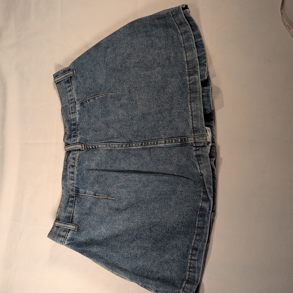 Steve Madden Marlowe Denim Skort Mini Skirt - Picture 8 of 10